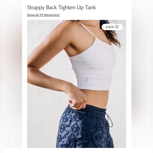 FP Movement by Free People Tops - NWOT Free People Tighten Up Strappy back tank